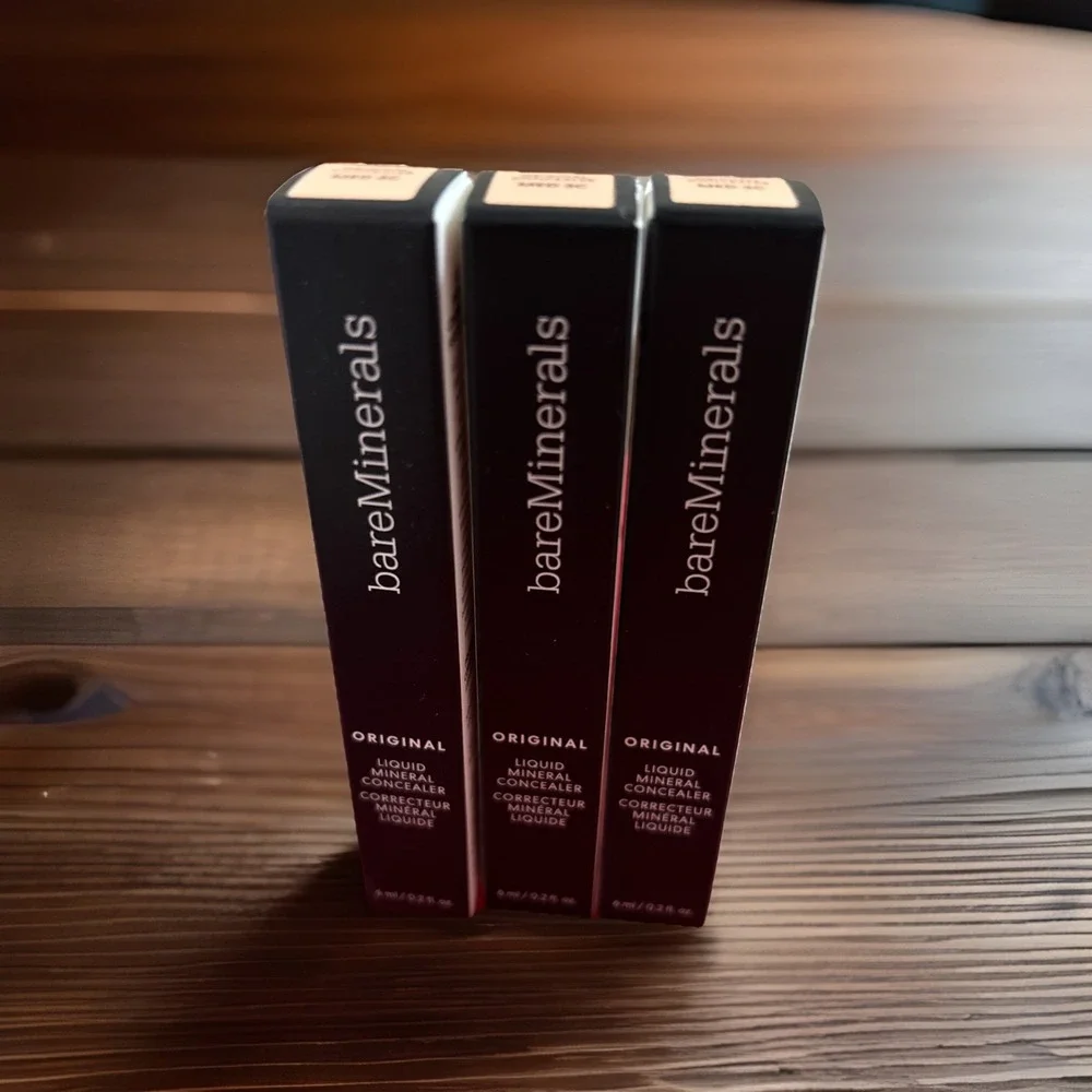 Bareminerals Original Liquid Mineral Concealer - Medium 3C - 0.2 oz LOT OF THREE